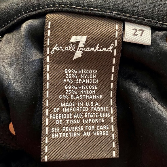 7 for all mankind “the skinny” stretch pants, jeans style - Picture 4 of 15